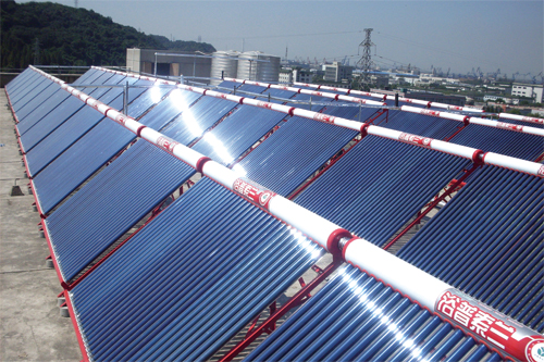 南京贝达化工有限公司宿舍楼竖插管太阳能热水器工程