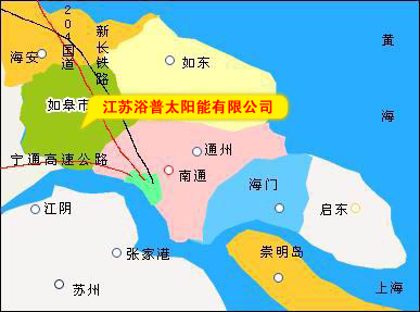 江苏浴普索兰太阳能企业地图